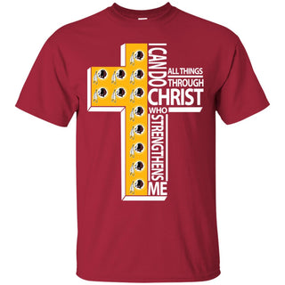 I Can Do All Things Through Christ Washington Redskins T Shirts