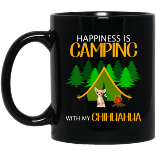Happiness Is Camping With My Chihuahua Mugs