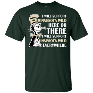 I Will Support Everywhere Minnesota Wild T Shirts