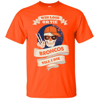 Skull Say Hi Denver Broncos T Shirts