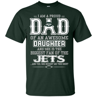 Proud Of Dad Of An Awesome Daughter New York Jets T Shirts