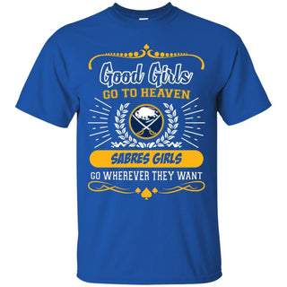 Good Girls Go To Heaven Buffalo Sabres Girls T Shirts