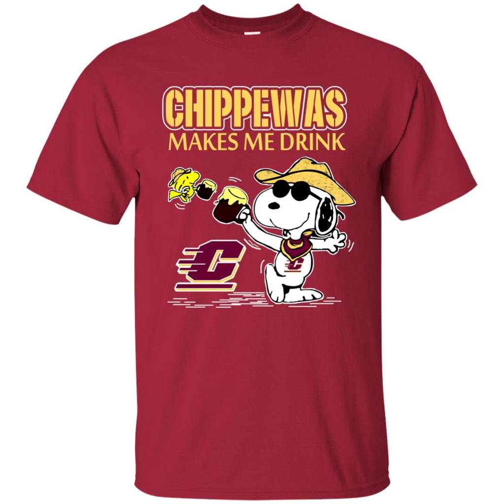 Central Michigan Chippewas Make Me Drinks T Shirts