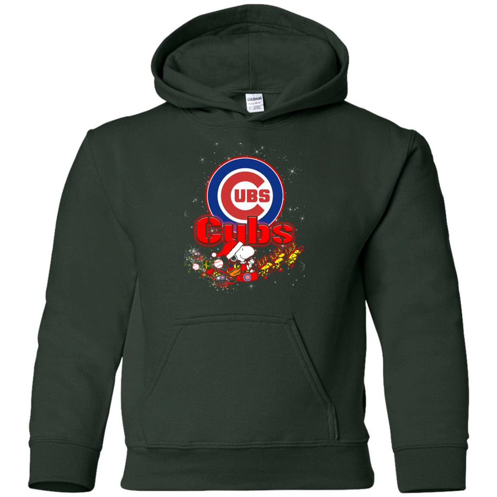Snoopy Christmas Chicago Cubs T Shirts
