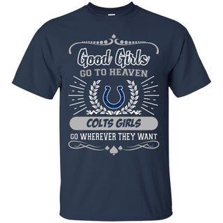 Good Girls Go To Heaven Indianapolis Colts Girls T Shirts