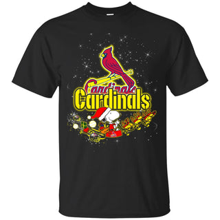 Snoopy Christmas St. Louis Cardinals T Shirts