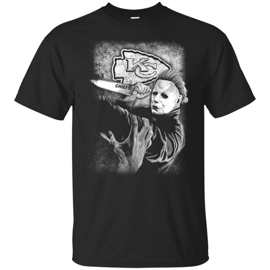 Michael Jason Myers Friday The 13th Kansas City Chiefs Halloween T Shirts - Best Funny Store