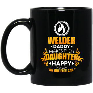 Welder Daddy Makes Their Daughter Happy Mugs