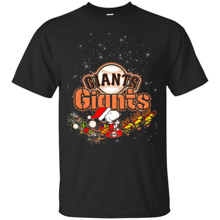 Snoopy Christmas San Francisco Giants T Shirts