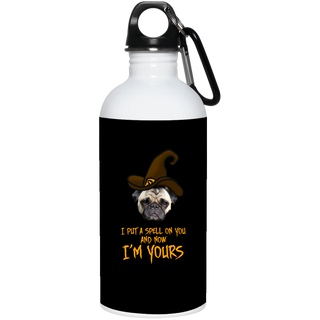 I Put A Spell On You Pug Water Bottles