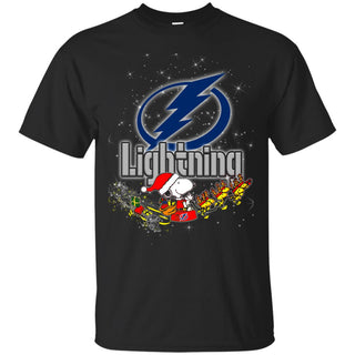 Snoopy Christmas Tampa Bay Lightning T Shirts