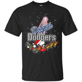 Snoopy Christmas Los Angeles Dodgers T Shirts