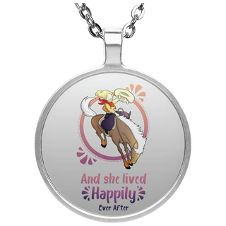 Cowboy Children - Horse And She Lived Happily Ever After Necklaces
