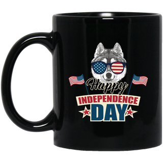 Husky - Happy Independence Day Mugs Ver 1
