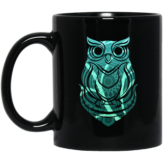 Beautiful Tribal Owl Print Mugs Ver 1