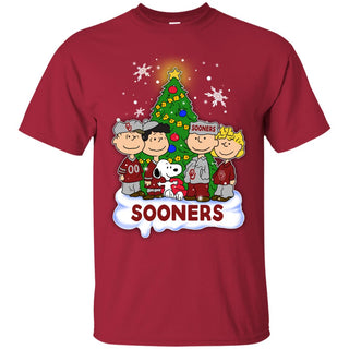 Snoopy The Peanuts Oklahoma Sooners Christmas T Shirts