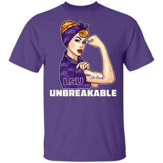 Beautiful Girl Unbreakable Go LSU Tigers T Shirt
