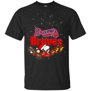 Snoopy Christmas Atlanta Braves T Shirts