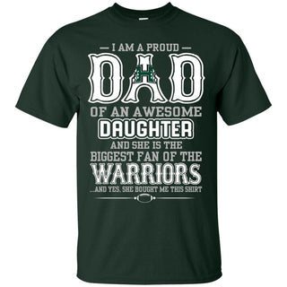 Proud Of Dad Of An Awesome Daughter Hawaii Rainbow Warriors T Shirts