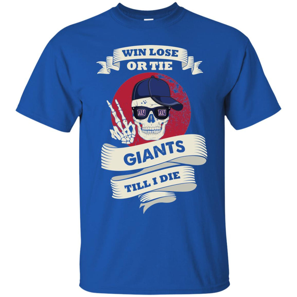 Skull Say Hi New York Giants T Shirts