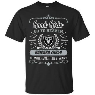 Good Girls Go To Heaven Oakland Raiders Girls T Shirts