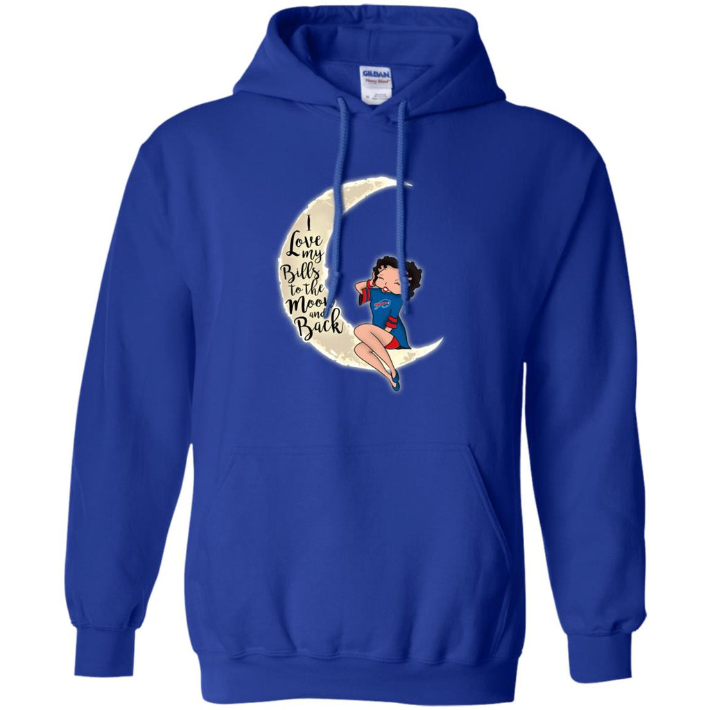 BB I Love My Buffalo Bills To The Moon And Back T Shirt