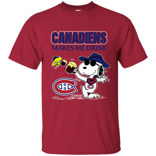 Montreal Canadiens Make Me Drinks T Shirts