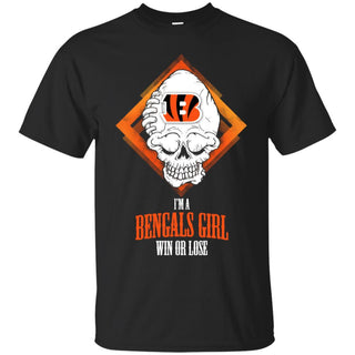 Cincinnati Bengals Girl Win Or Lose T Shirts