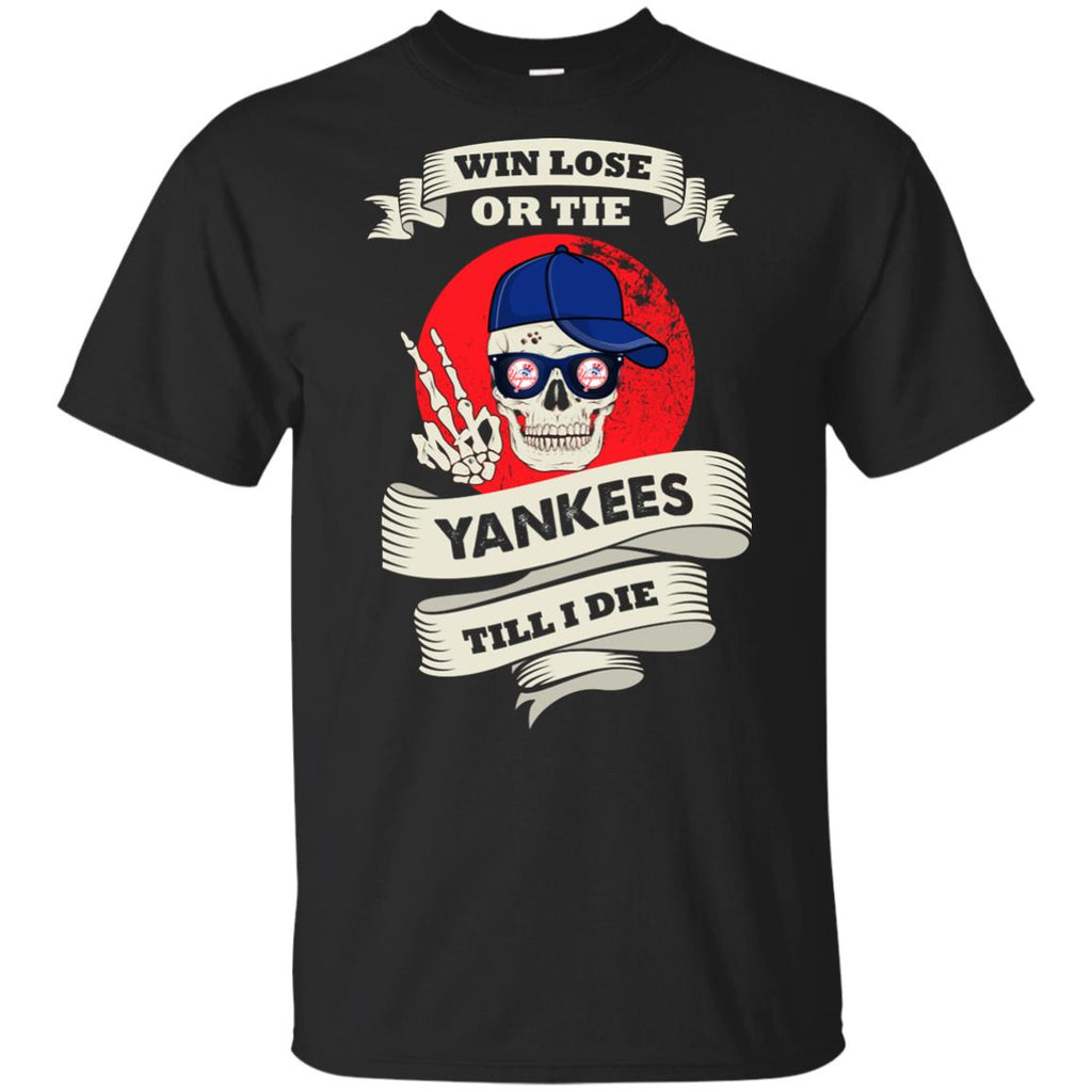 Skull Say Hi New York Yankees T Shirts