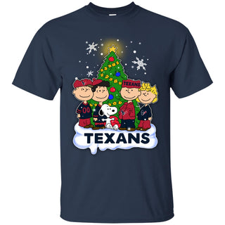 Snoopy The Peanuts Houston Texans Christmas T Shirts