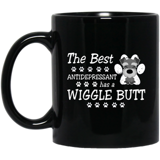 Schnauzer - The Best Antidepressant Has A Wiggle Butt Mugs Ver 2