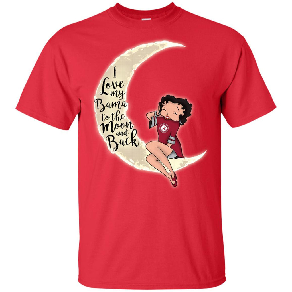 BB I Love My Alabama Crimson Tide To The Moon And Back T Shirt - Best Funny Store