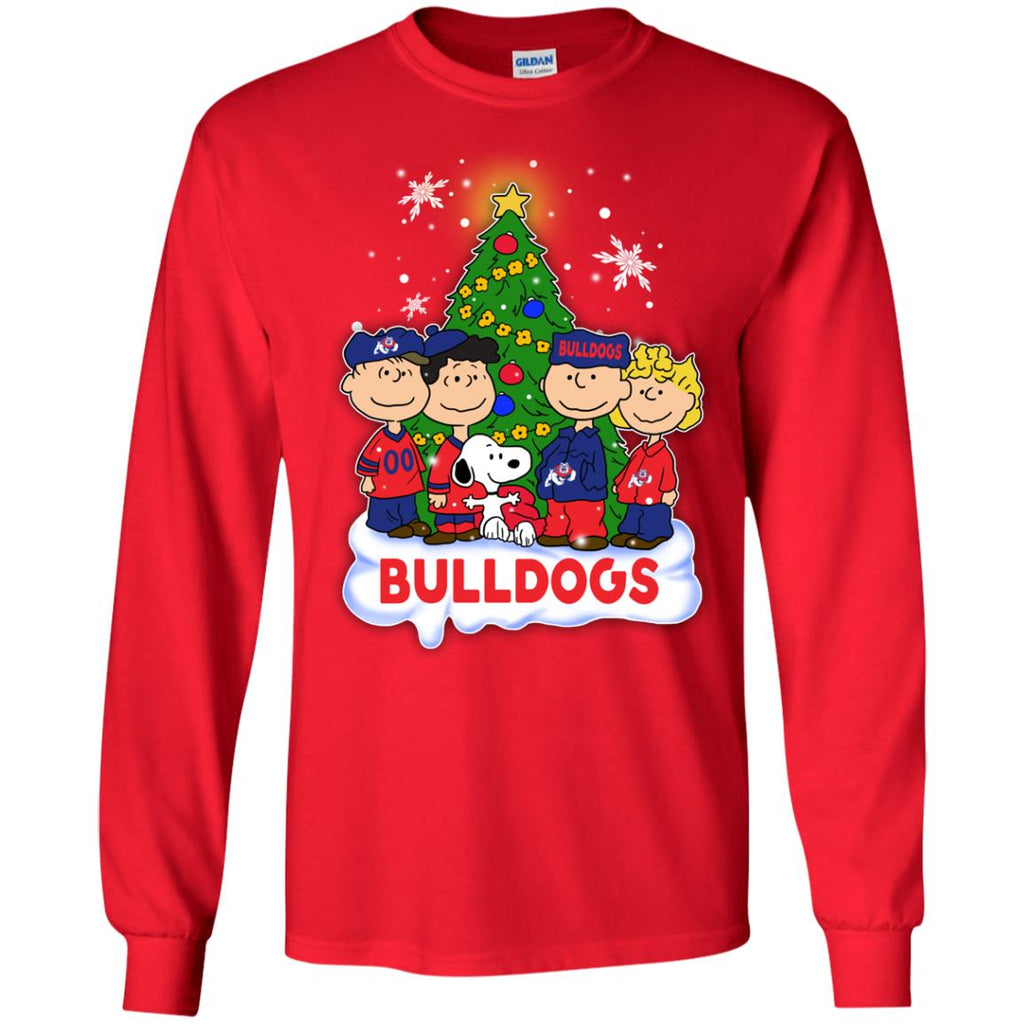 Snoopy The Peanuts Fresno State Bulldogs Christmas T Shirts
