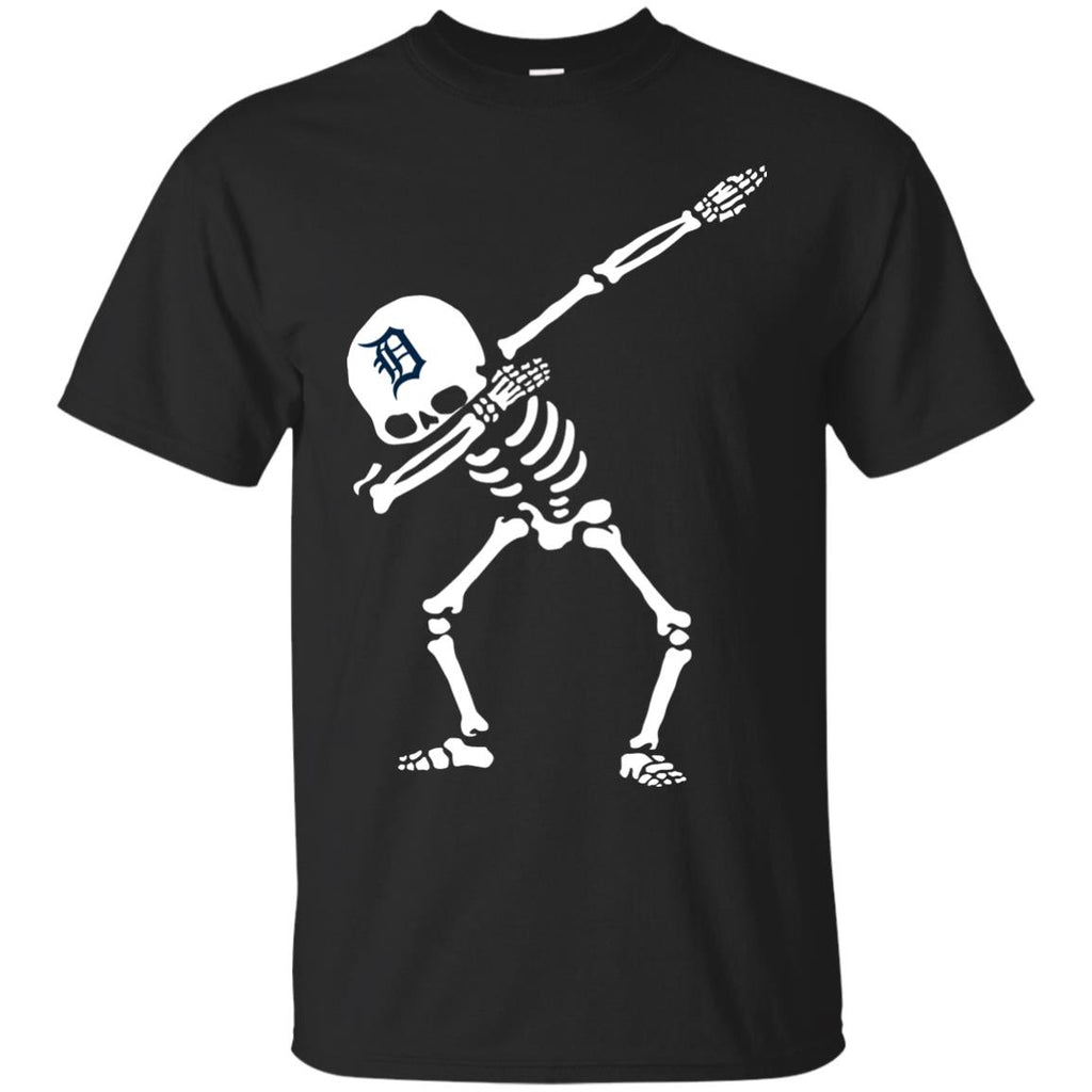 Dabbing Skull Detroit Tigers T Shirts