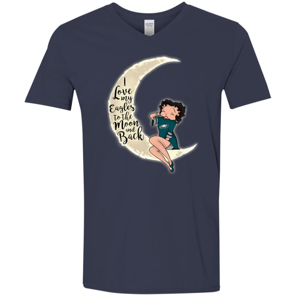 BB I Love My Philadelphia Eagles To The Moon And Back T Shirt - Best Funny Store