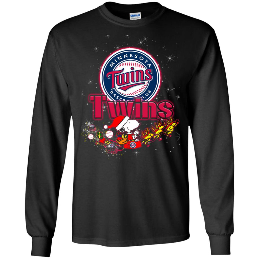 Snoopy Christmas Minnesota Twins T Shirts