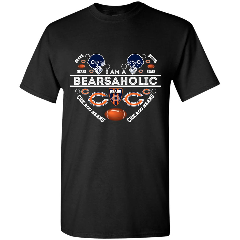 I Am A Bearsaholic Chicago Bears T Shirts