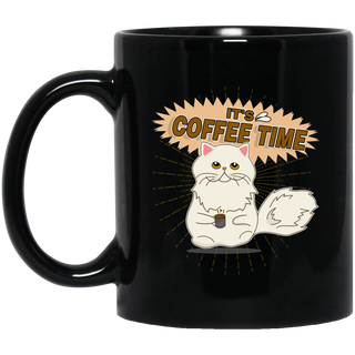 It's Coffee Time Cat Mugs