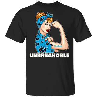 Beautiful Girl Unbreakable Go Miami Marlins T Shirt