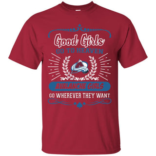 Good Girls Go To Heaven Colorado Avalanche Girls T Shirts