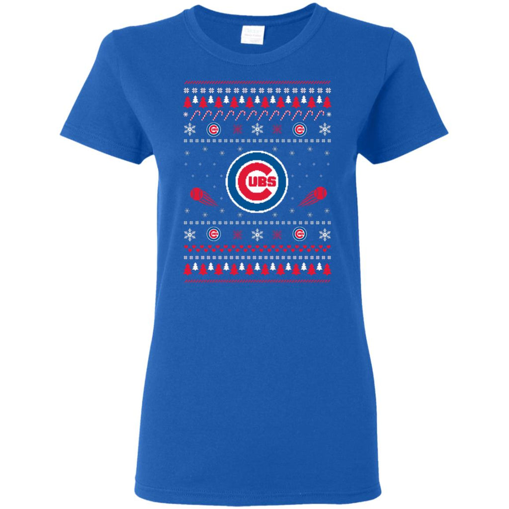 Chicago Cubs Stitch Knitting Style T Shirt