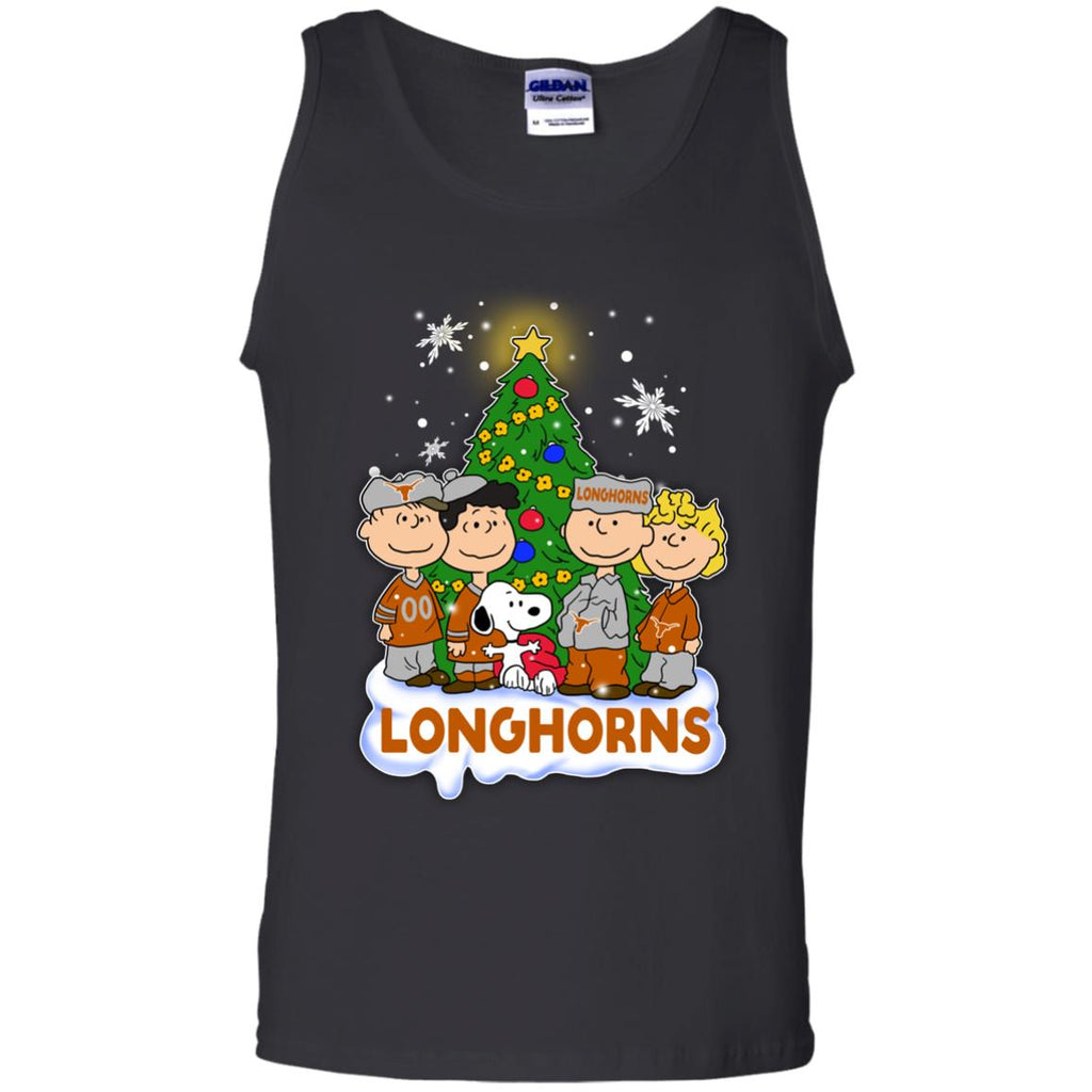 Snoopy The Peanuts Texas Longhorns Christmas T Shirts