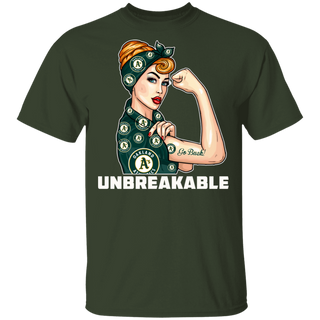 Beautiful Girl Unbreakable Go Oakland Athletics T Shirt