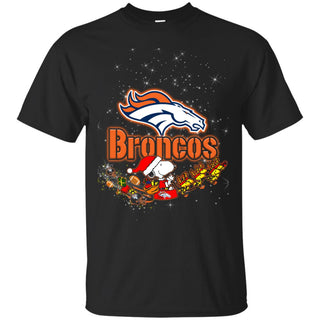 Snoopy Christmas Denver Broncos T Shirts
