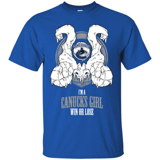 Vancouver Canucks Girl Win Or Lose T Shirts