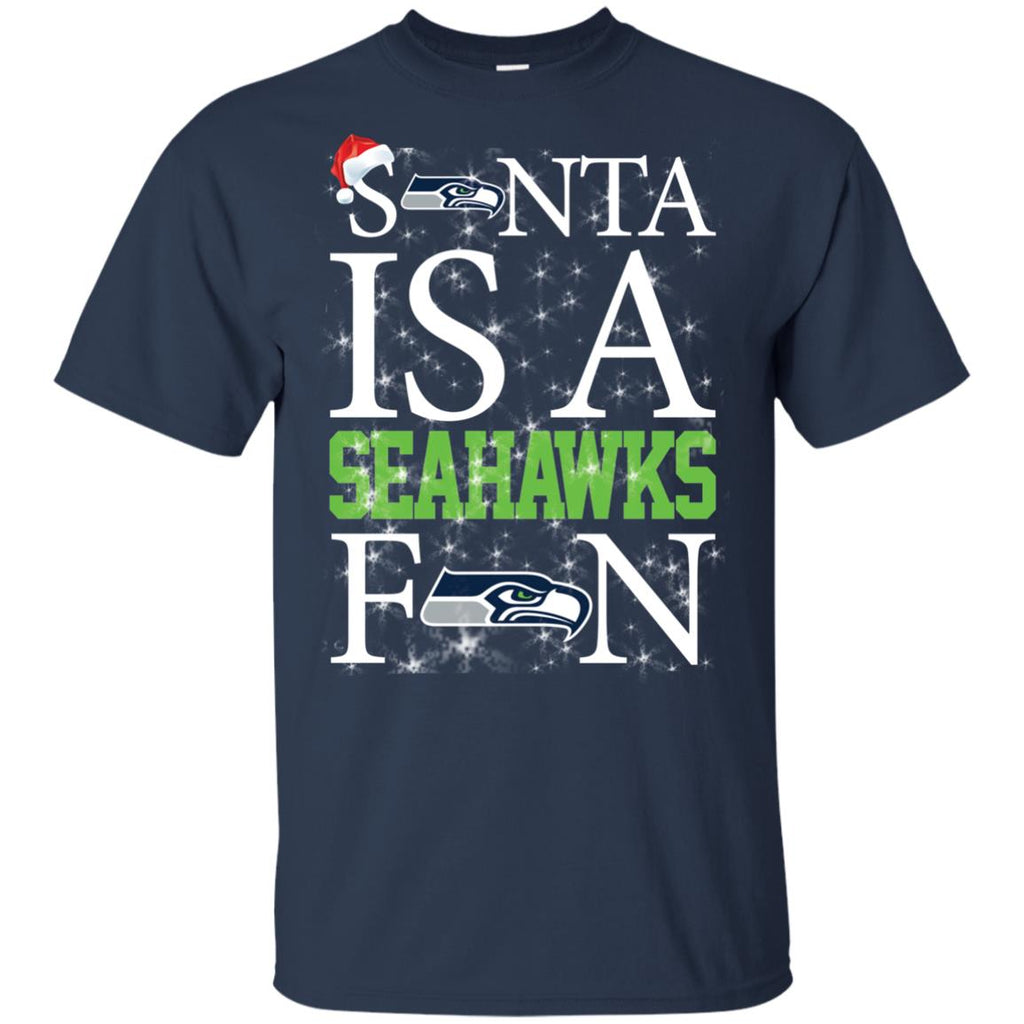 Santa Is A Seattle Seahawks Fan T Shirts