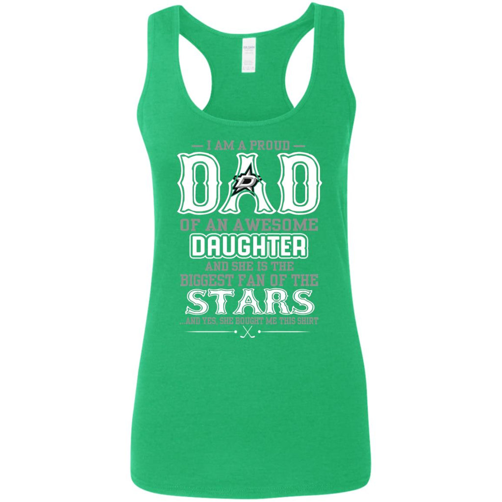 Proud Of Dad Of An Awesome Daughter Dallas Stars T Shirts