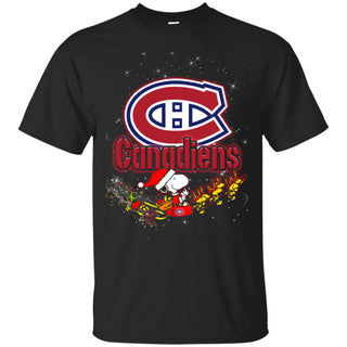 Snoopy Christmas Montreal Canadiens T Shirts