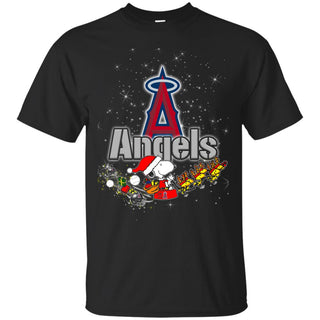 Snoopy Christmas Los Angeles Angels T Shirts