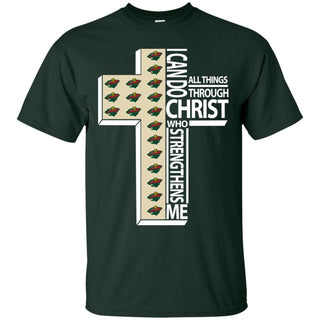I Can Do All Things Through Christ Minnesota Wild T Shirts